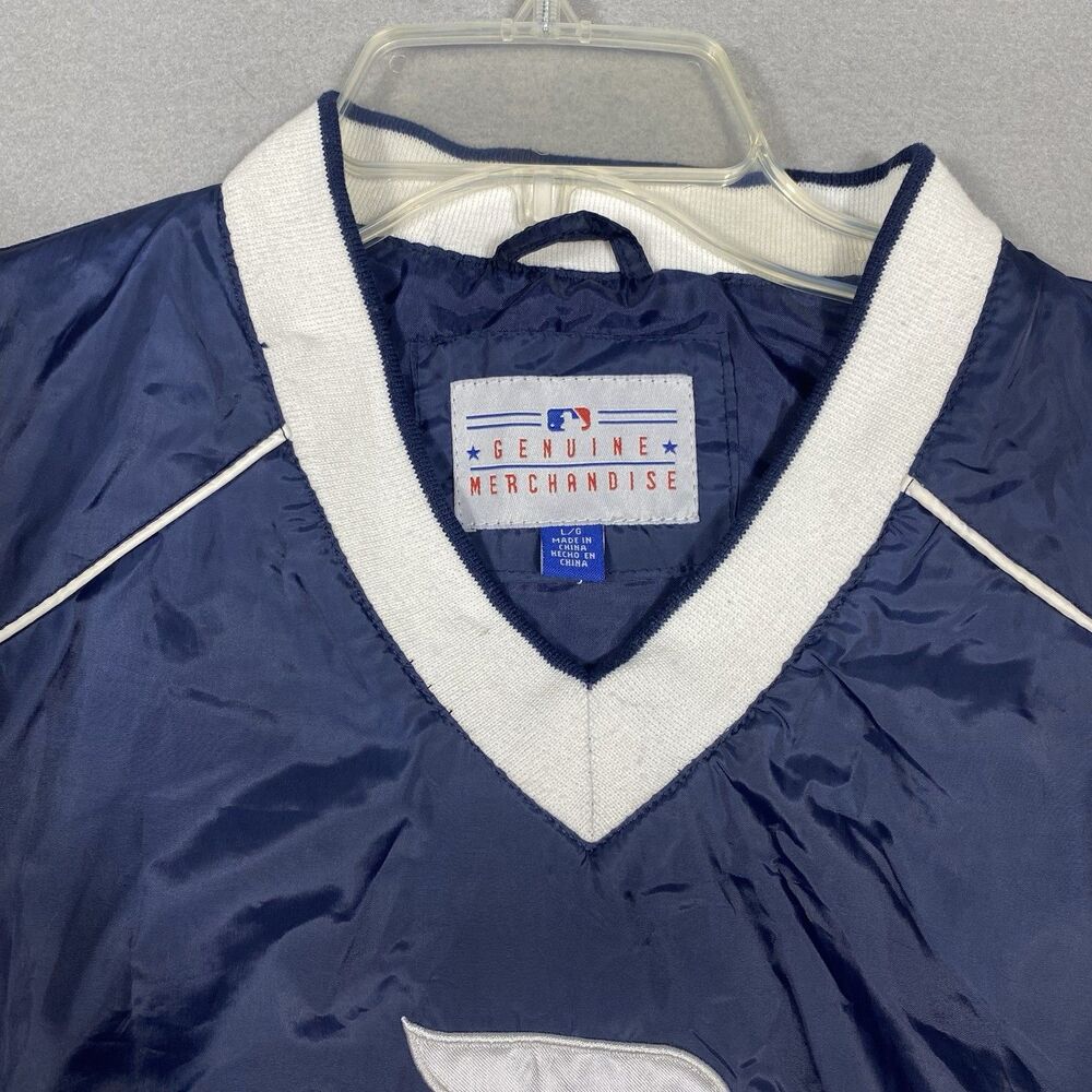 Detroit Tigers Large Mens Windbreaker Jacket Pullover MLB Genuine Merchandise - Picture 3 of 12